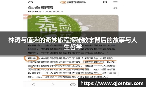 林涛与值迷的奇妙旅程探秘数字背后的故事与人生哲学